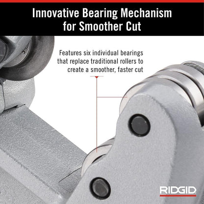 29963 Model 35S 1/4" to 1-3/8" Stainless Steel Tubing Cutter with X-CEL Knob, Silver