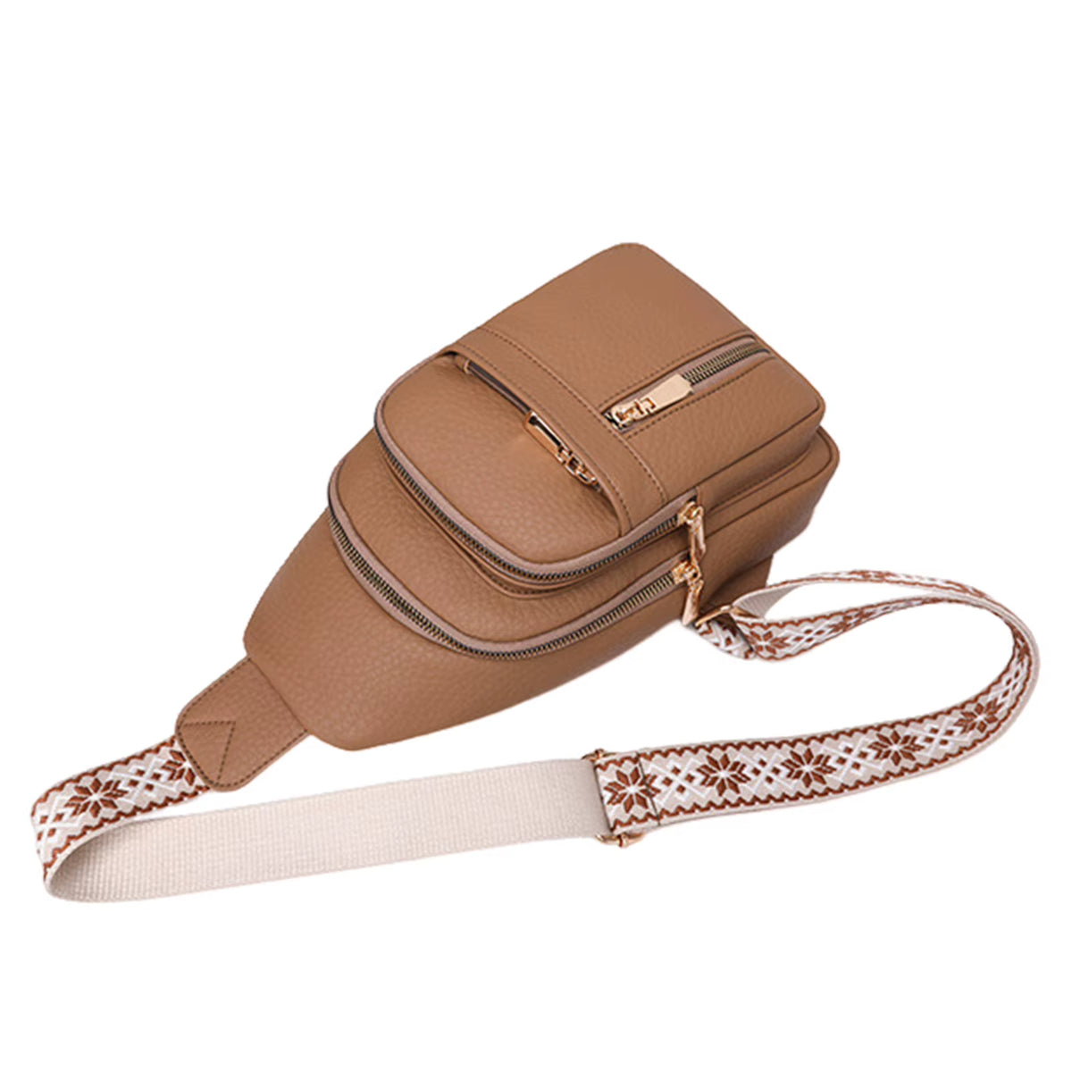 UrbanChic Crossbody – Waterproof PU Leather Chest & Shoulder Bag for Women on the Go